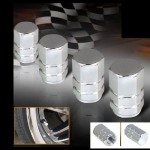4 TAPONES VALVULA RUEDA NEUMATICO DE ALUMINIO PARA LLANTA COCHE MOTO GRIS
